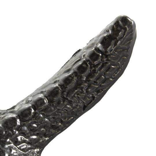 Black Aluminum Metal Starfish Bubble Textured Sculptures, 2ct.